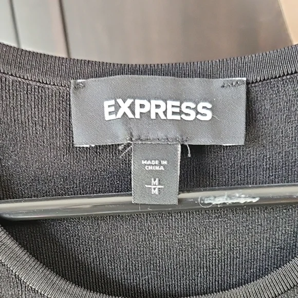 Express Black Midi Dress - Picture 3 of 3